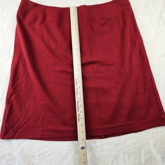 Talbots womans stretch skirt red size 20W wool blend - Picture 8 of 9